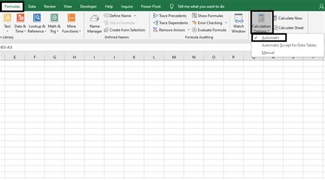 formulas are not working in excel.
